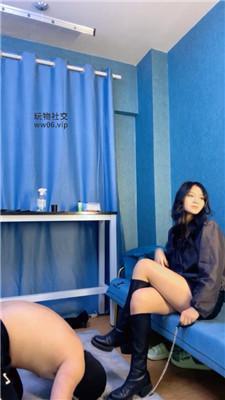 【小雨大人】卷发女神S-黑棉袜气味辱/耳光/鞭打长靴踩虐 JS241214-6