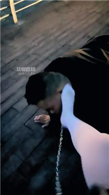 【冷艳女王】日落之际户外遛狗 JS251016-8