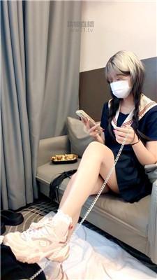 【梨总】拴狗链-舔脏鞋白棉袜   JS260825-9